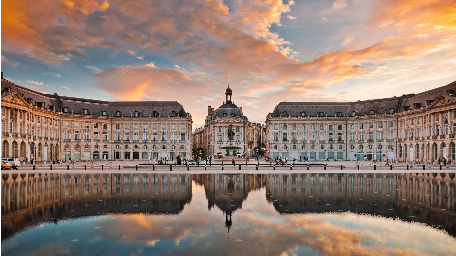 Place de la Bourse à Bordeaux